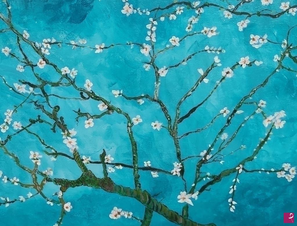 quadri in vendita online - Mandorlo in fiore