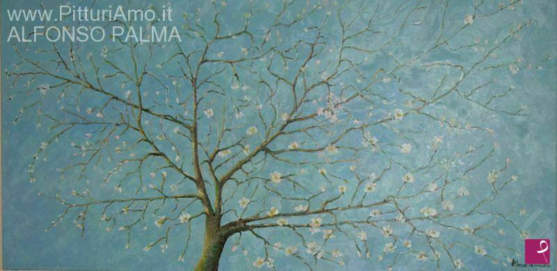 quadri in vendita online - Mandorlo in fiore
