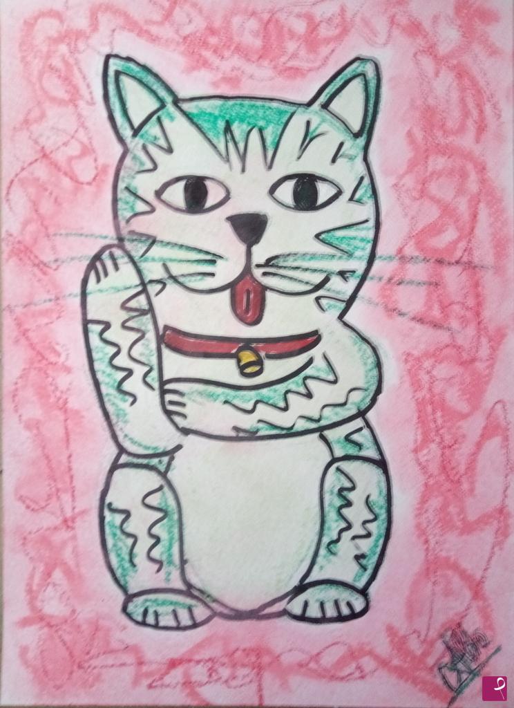 quadri in vendita online - Maneki Neko Tiè