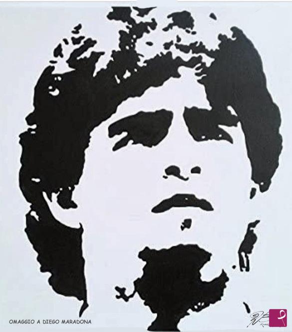 quadri in vendita online - MARADONA DIEGO  OMAGGIO