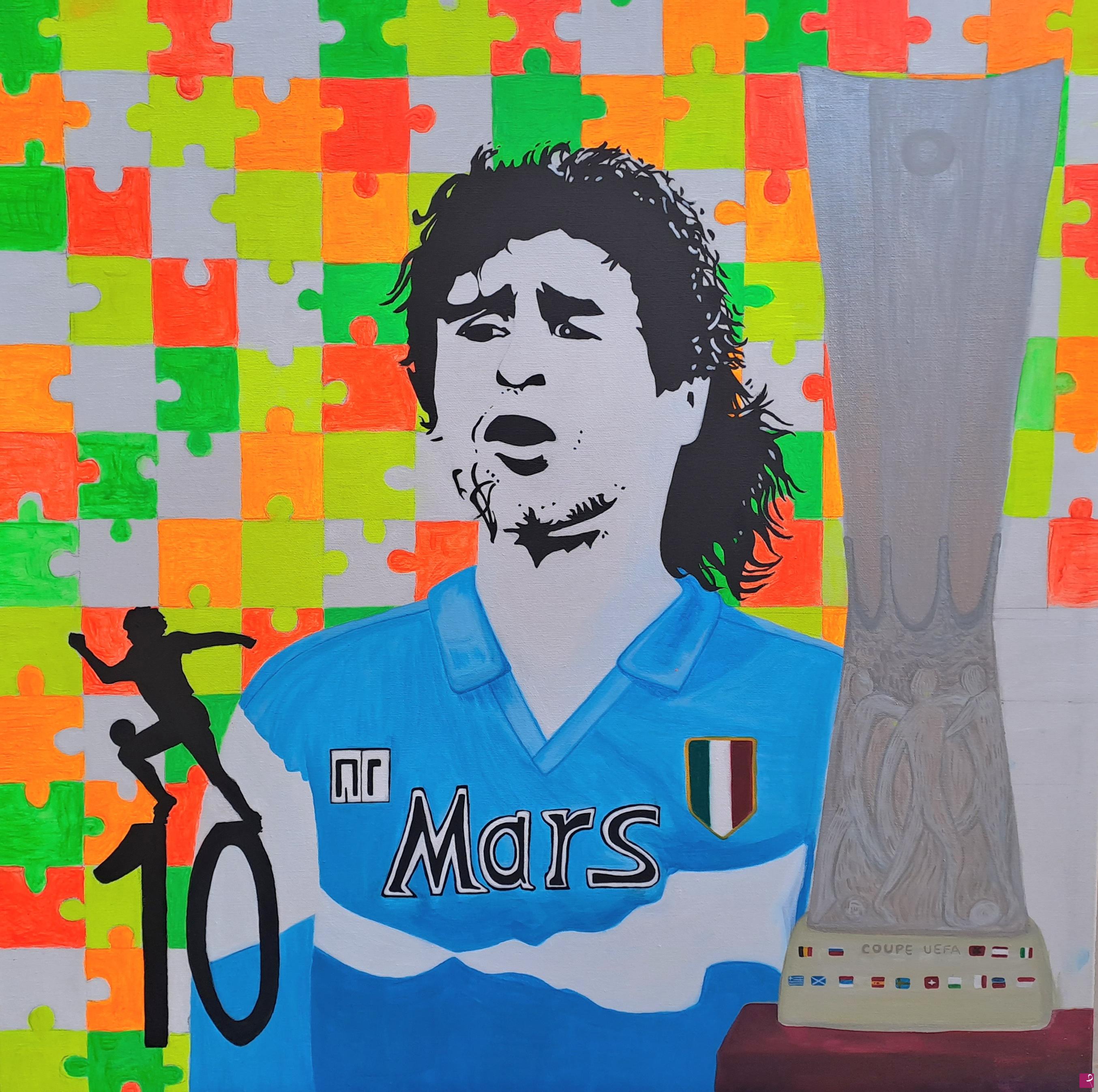 quadri in vendita online - Maradona N.10
