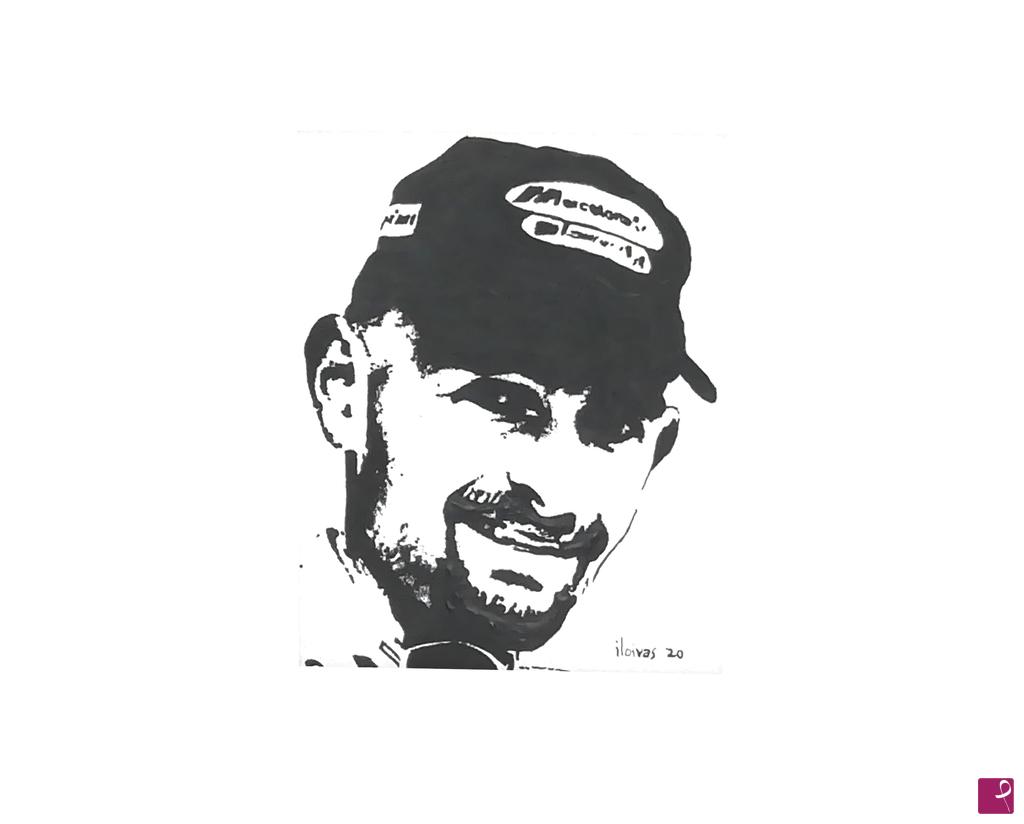 quadri in vendita online - Marco Pantani ritratto