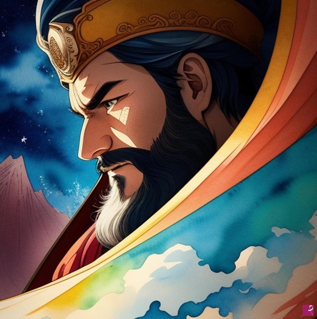 quadri in vendita online - Marco Polo nel regno dei cieli (Fumettistico)