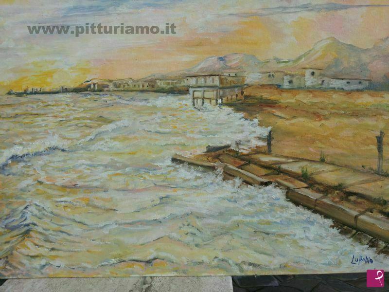 quadri in vendita online - mare al tramonto