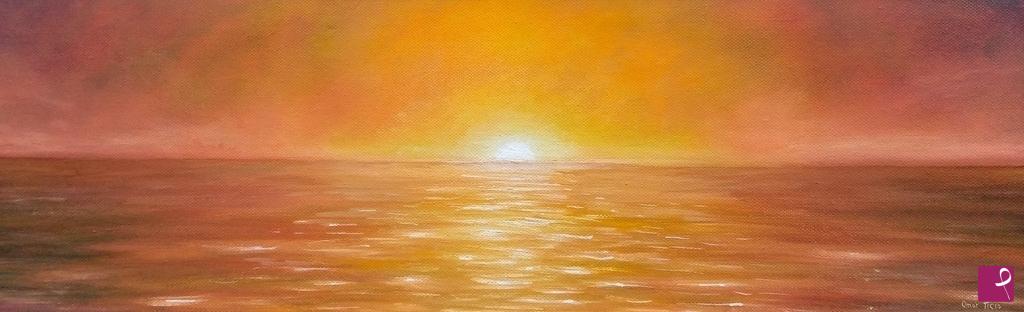 quadri in vendita online - Mare al tramonto 