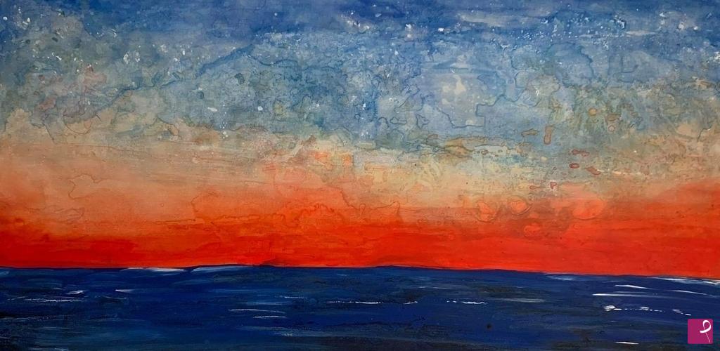 quadri in vendita online - Mare al tramonto