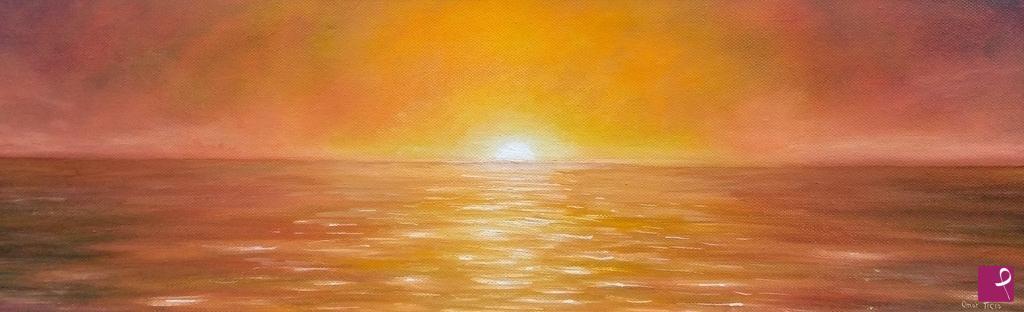 quadri in vendita online - Mare al tramonto 