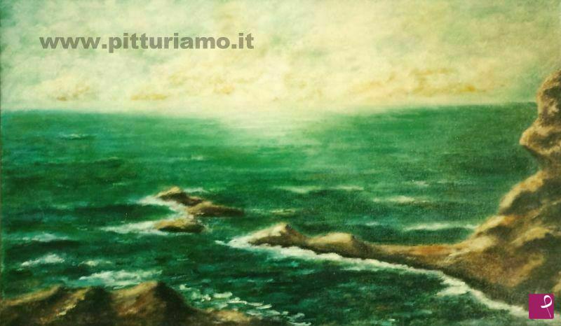 quadri in vendita online - Mare d'inverno
