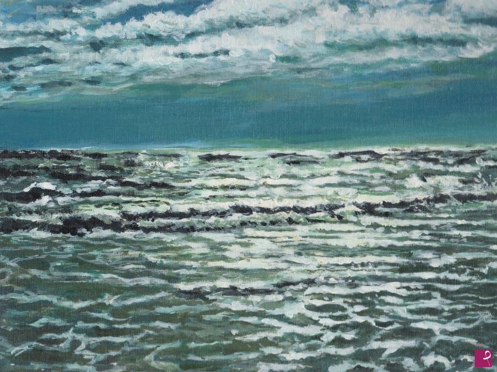 quadri in vendita online - Mare d'inverno