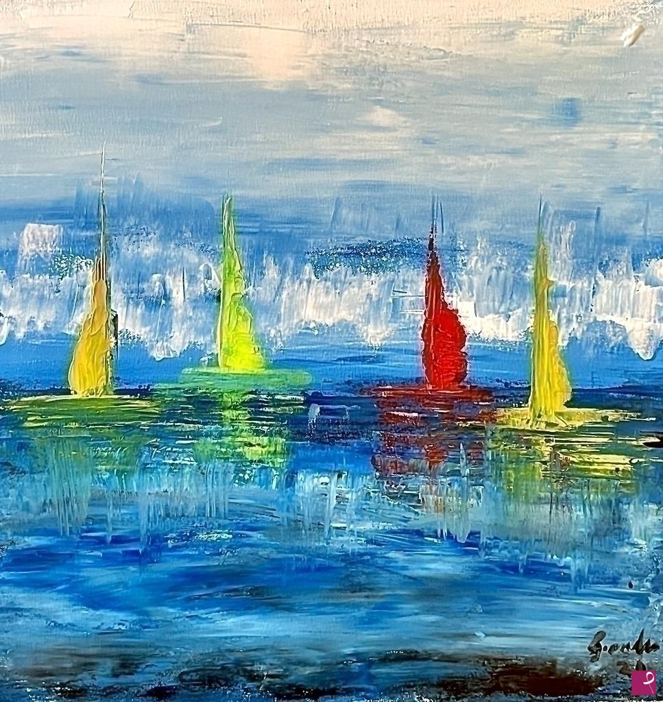 quadri in vendita online - MARE D’INVERNO 