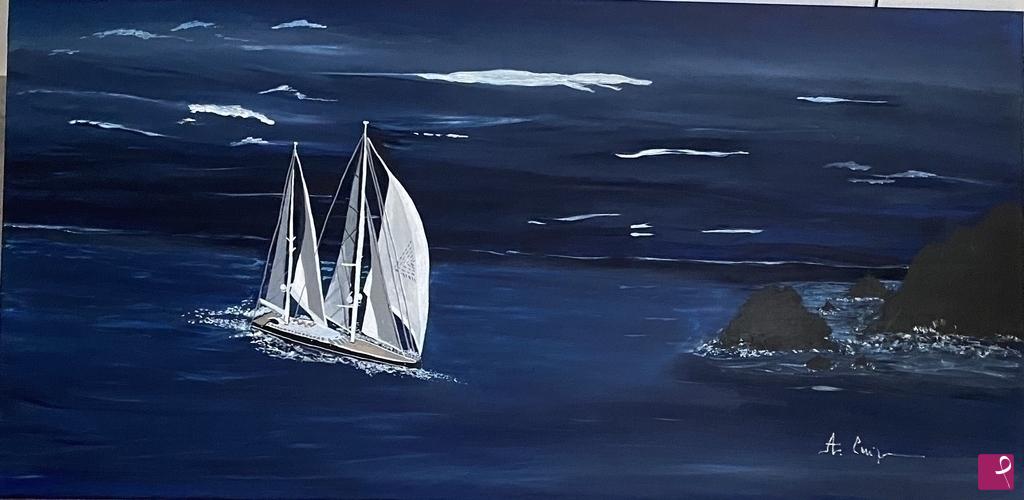 quadri in vendita online - Mare d’inverno