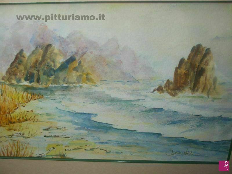 quadri in vendita online - Mare in autunno