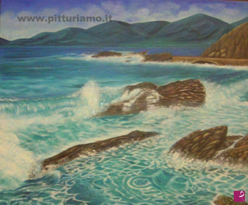 quadri in vendita online - mare in burrasca