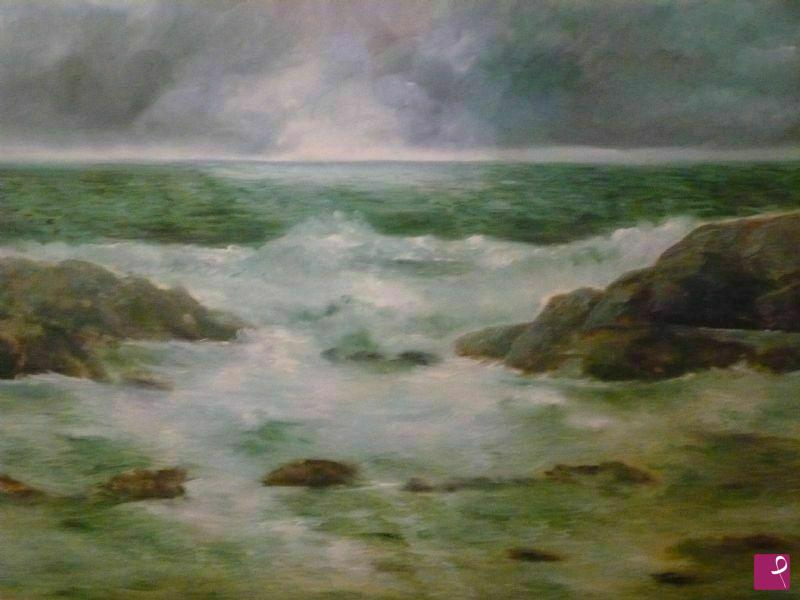 quadri in vendita online - Mare in inverno