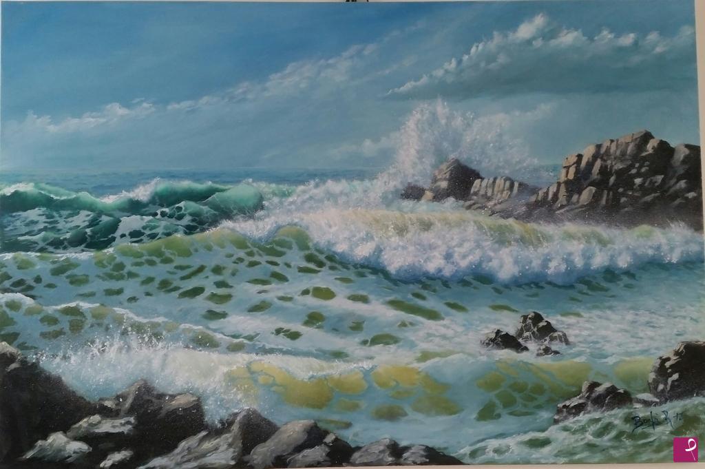 quadri in vendita online - Mare in Liguria 