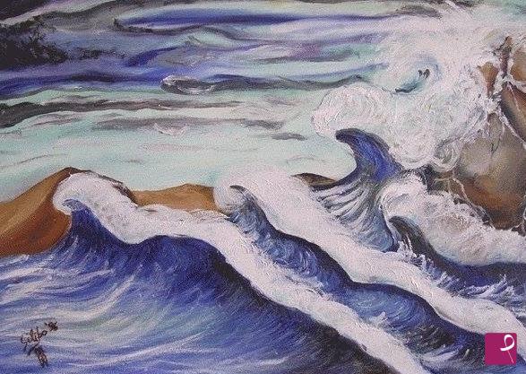 quadri in vendita online - Mare in tempesta