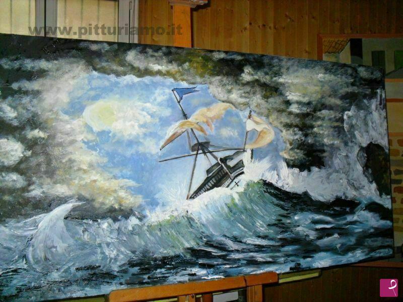 quadri in vendita online - mare in tempesta