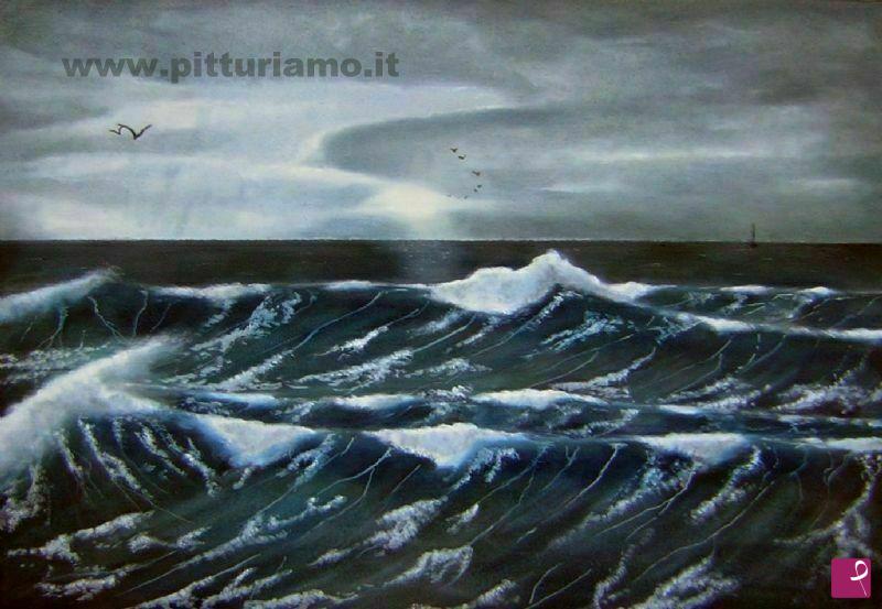 quadri in vendita online - Mare in Tempesta (2012)