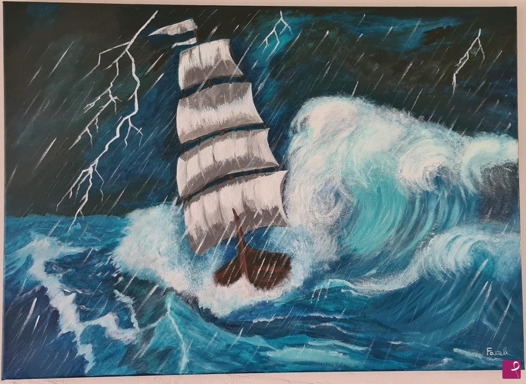 quadri in vendita online - Mare in tempesta