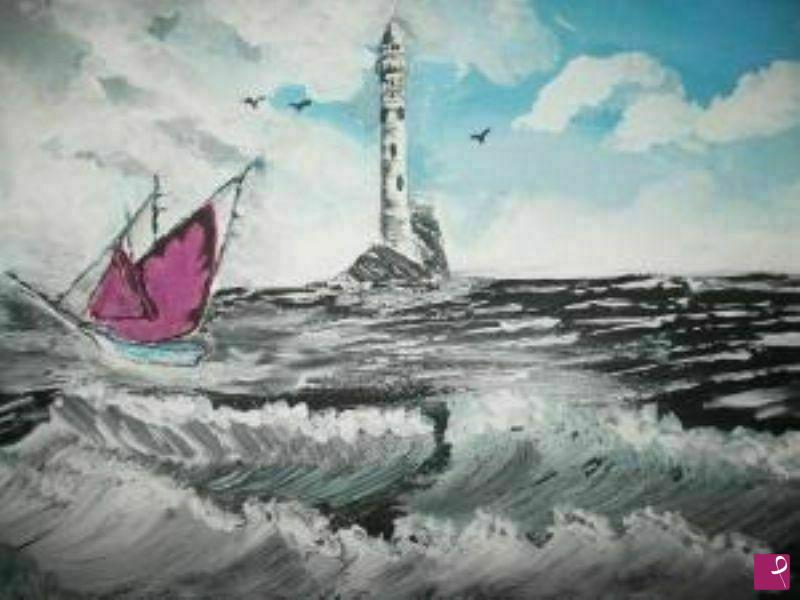 quadri in vendita online - mare in tempesta