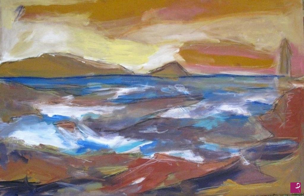 quadri in vendita online - Mare mosso - 60 (2016) Pittura unica originale