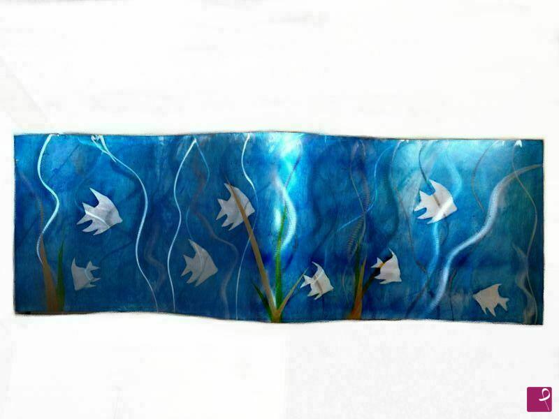 quadri in vendita online - Mare tropicale blu