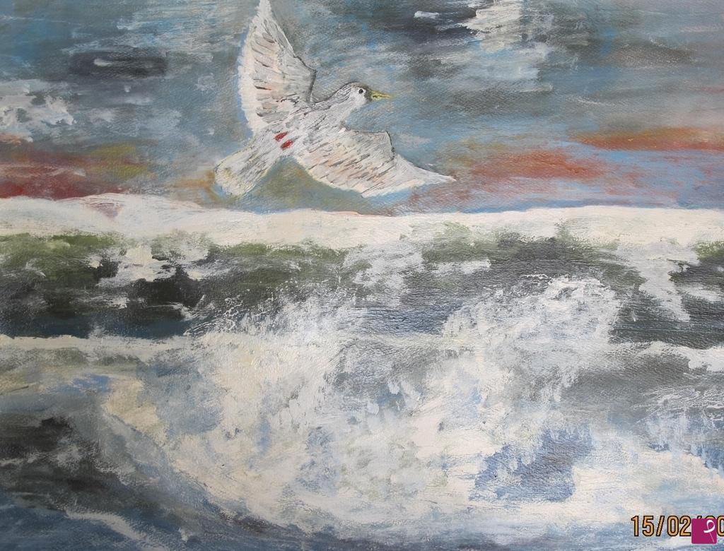 quadri in vendita online - Mareggiata in Corso Italia 