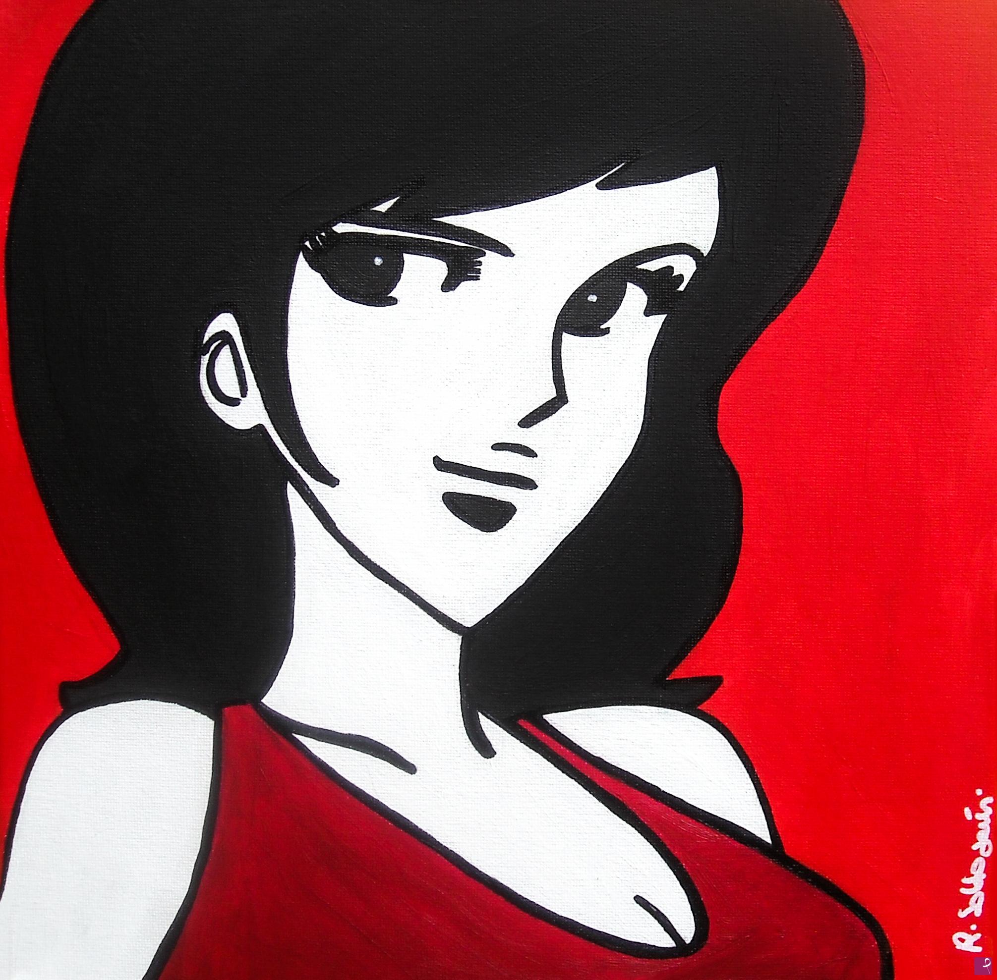 quadri in vendita online - "Margot" acrilico su tela 30x30