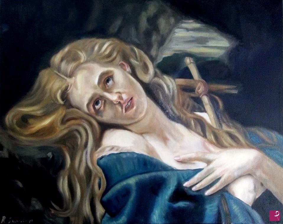 quadri in vendita online - Maria Maddalena nella grotta