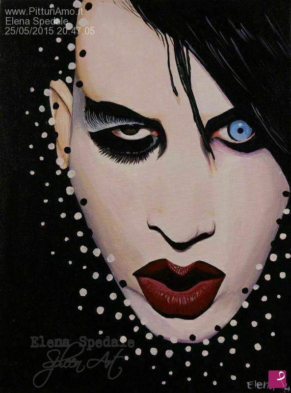 quadri in vendita online - Marilyn Manson