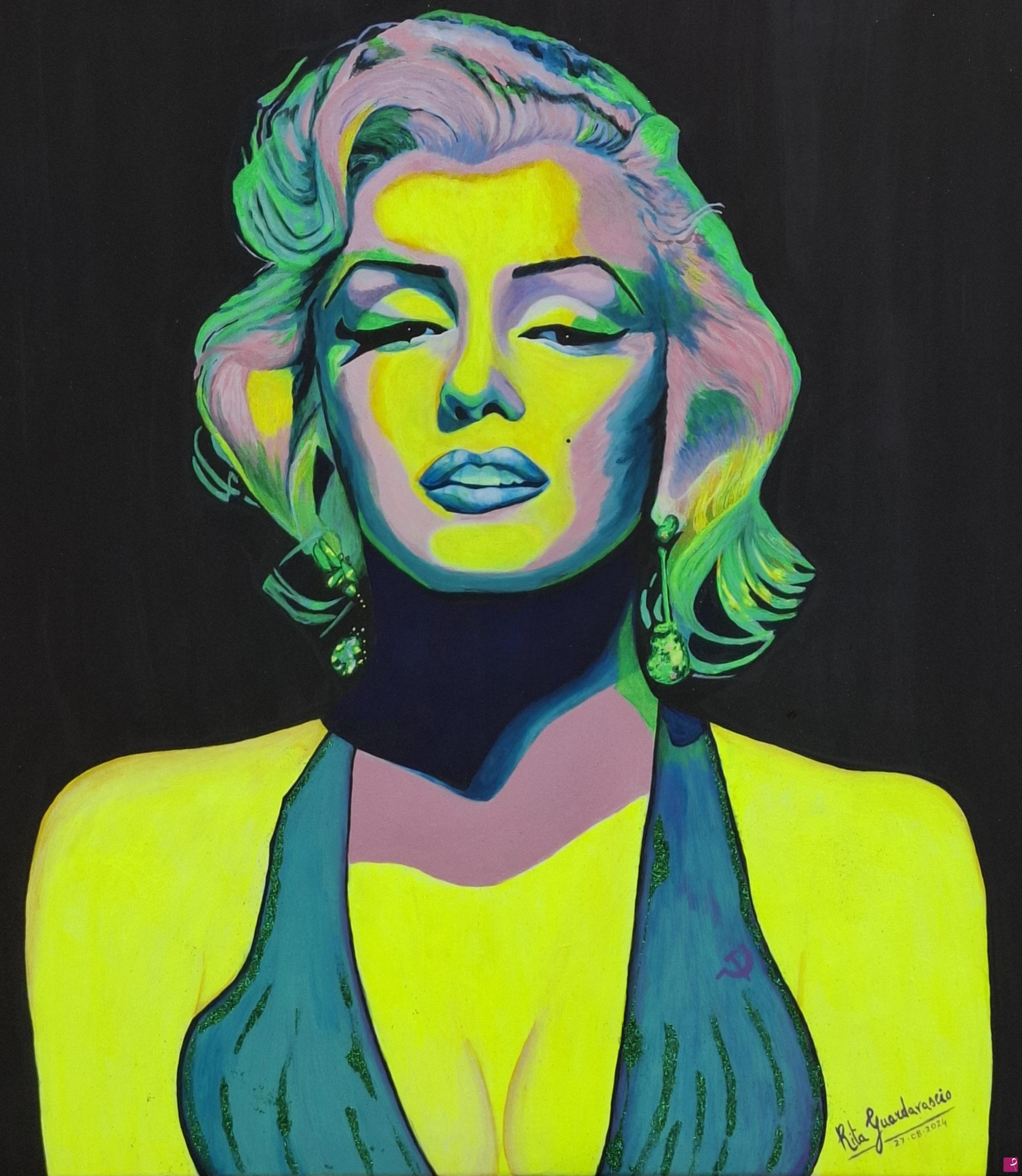 quadri in vendita online - Marilyn Monroe brillante