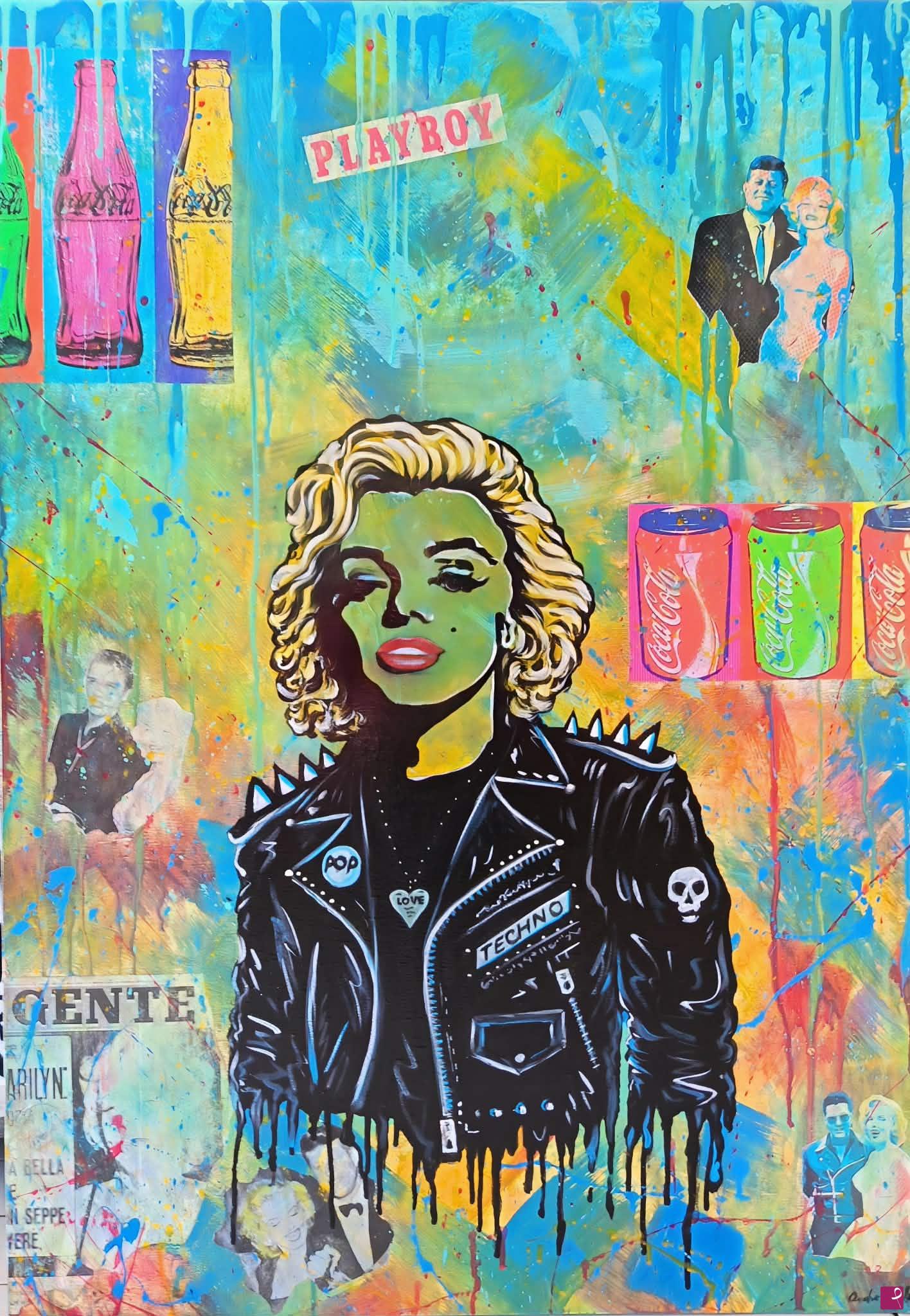 quadri in vendita online - Marilyn pop