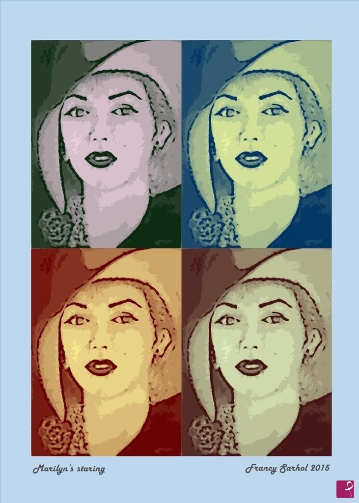 quadri in vendita online - Marilyn's staring