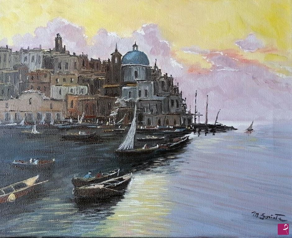 quadri in vendita online - marina al tramonto
