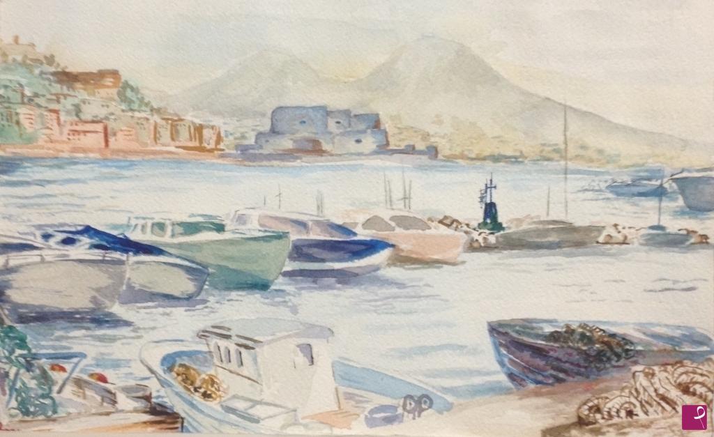 quadri in vendita online - Marina di Mergellina, Napoli