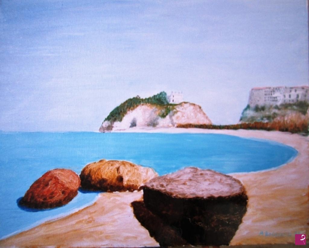 quadri in vendita online - Marina Grande e Isola di Tropea  anno1998  700€ venduto