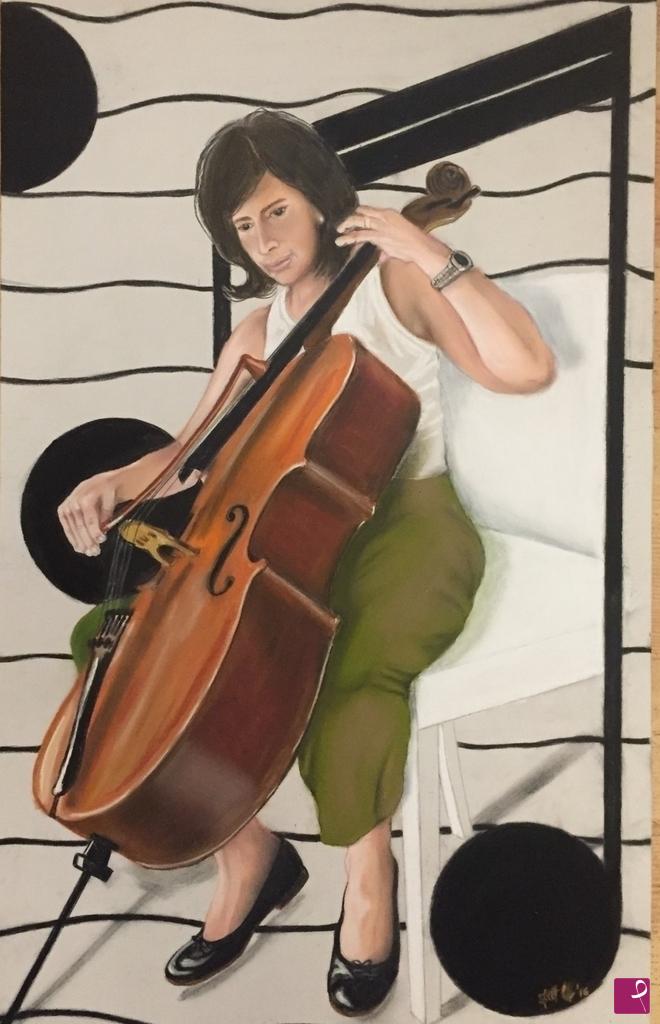quadri in vendita online - Marina, la musica. 