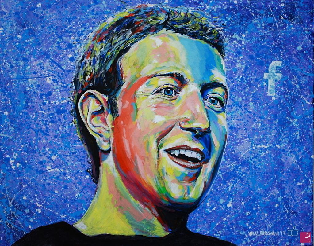 quadri in vendita online - Mark Zuckerberg