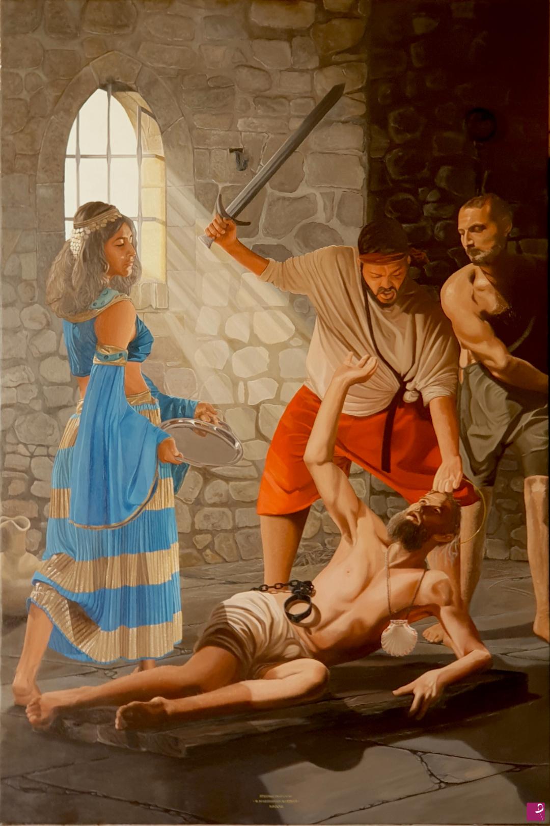 quadri in vendita online - martirio di san Giovanni Battista