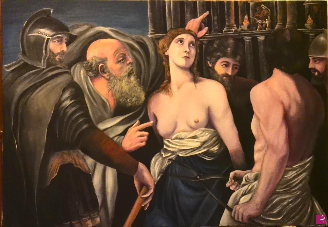 quadri in vendita online - Martirio di Sant'Agata