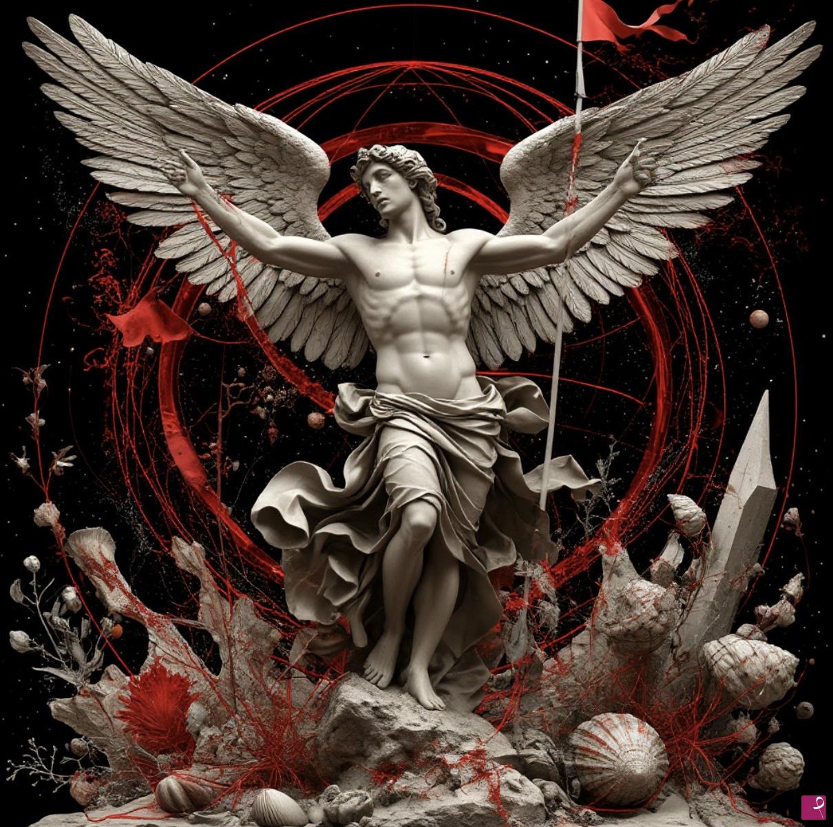 quadri in vendita online - Martyr on the cross