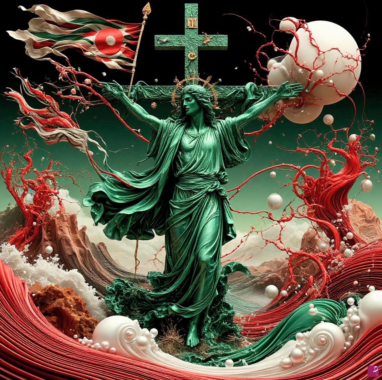 quadri in vendita online - Martyr on the Cross