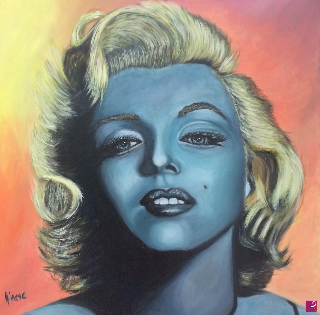 quadri in vendita online - Marylin in blu