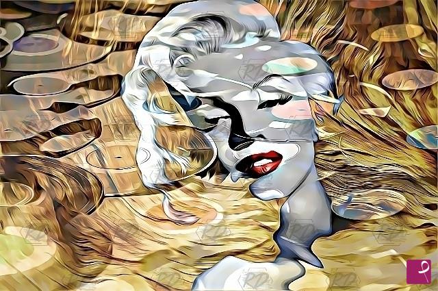 quadri in vendita online - Marylin in musica