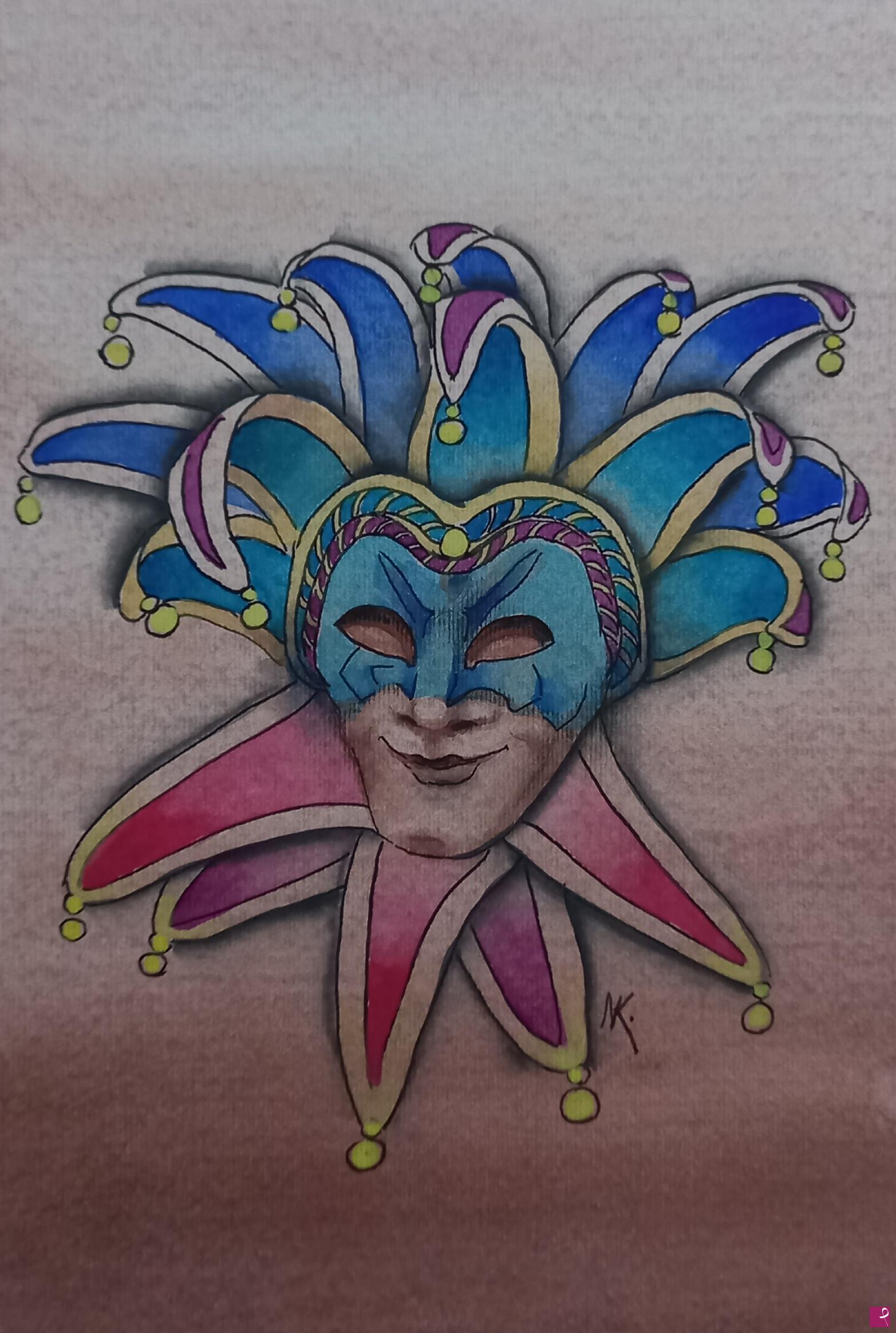 quadri in vendita online - maschera Carnevale