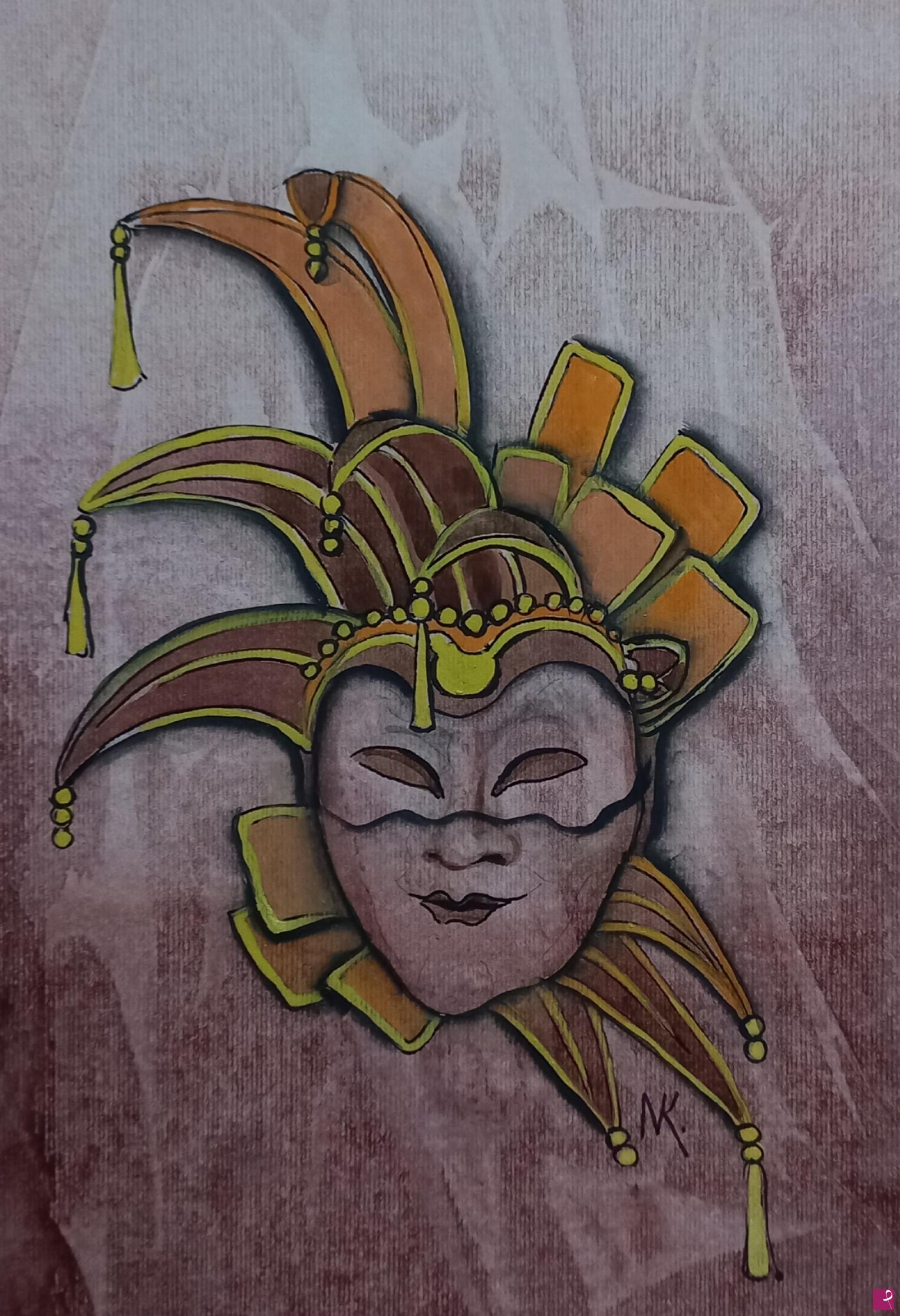 quadri in vendita online - maschera Carnevale