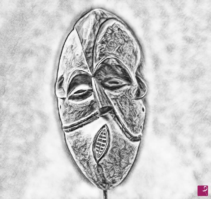 quadri in vendita online - Maschera Primitiva n2