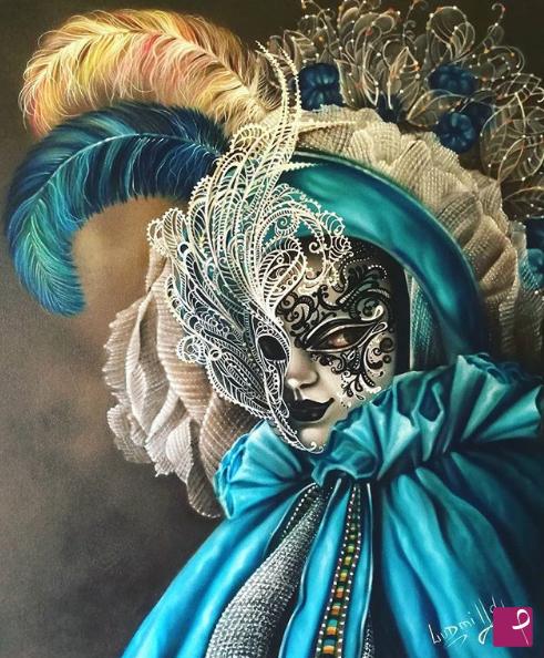 quadri in vendita online - "Maschera veneziana"