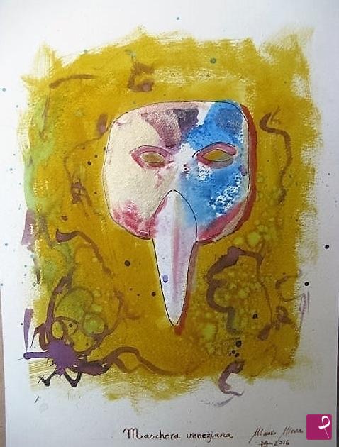 quadri in vendita online - Maschera veneziana