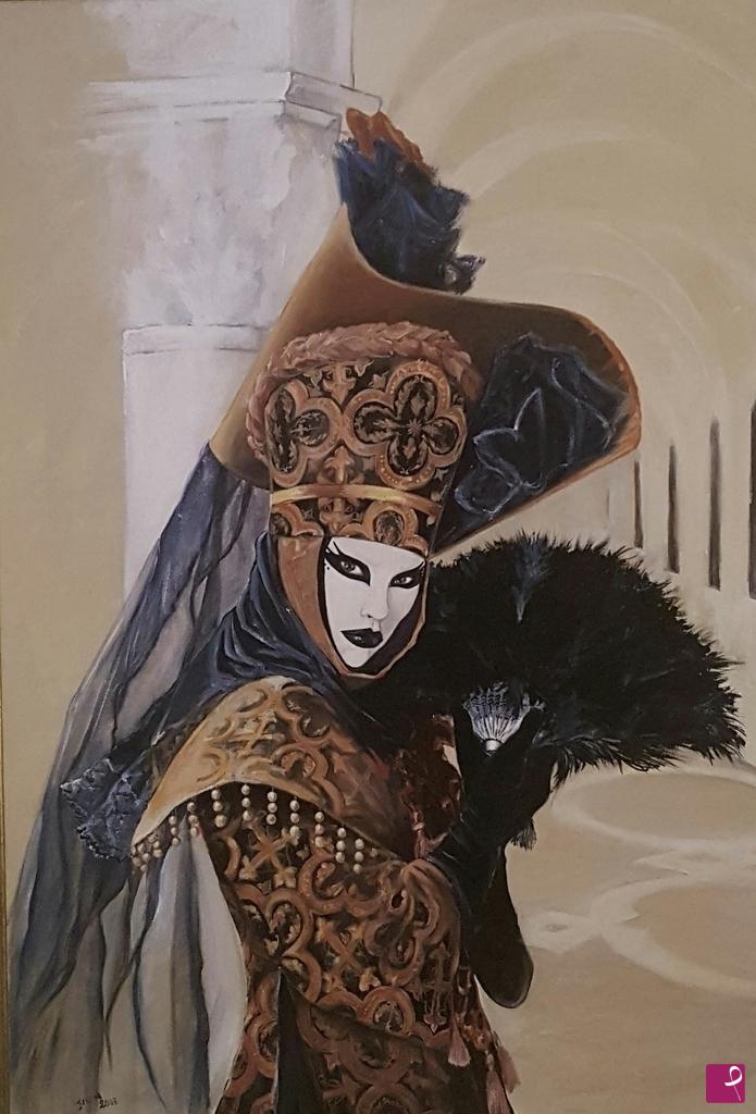 quadri in vendita online - Maschera veneziana 